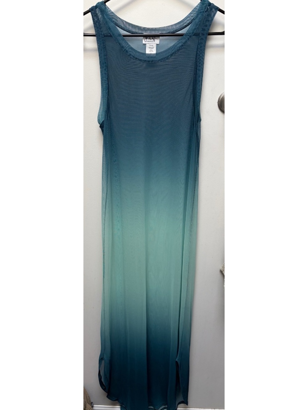 Sheer Blue Beach Coverup Dress